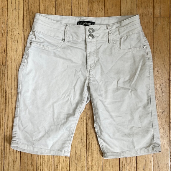 d. jeans Shorts D Jeans Cream Tan Bermuda Shorts Poshmark